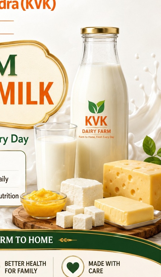 Bottled KVK A2 milk